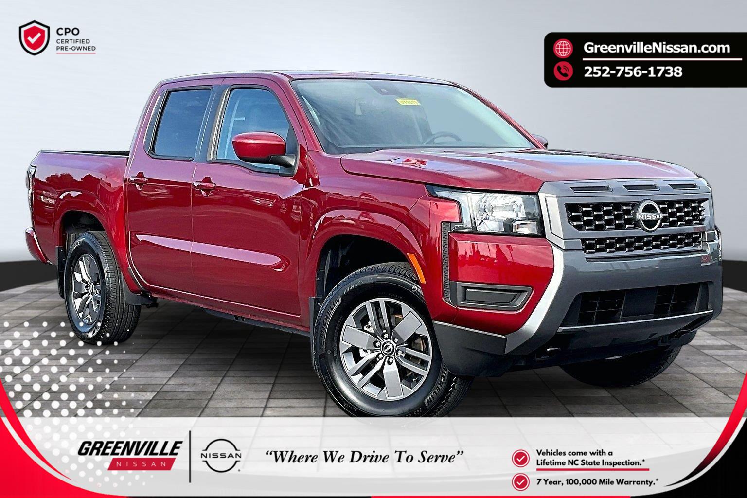 Cardinal Red Metallic Tricoat 2025 Nissan Frontier Pickup Truck Four-Wheel Drive Automatic