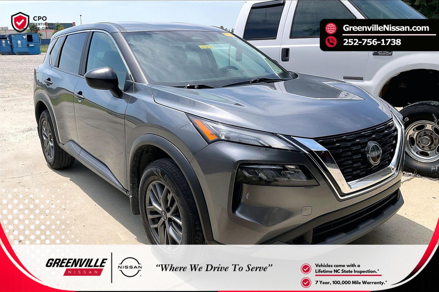 Gray (Gun Metallic) 2023 Nissan Rogue SUV / Crossover Front-Wheel Drive Continuously Variable Transmission