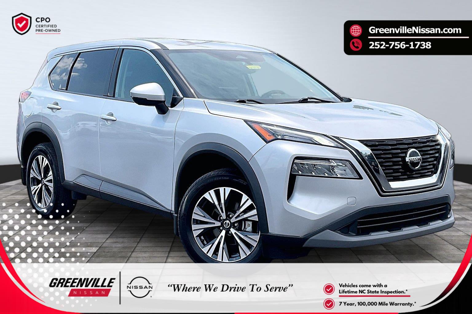 Brilliant Silver Metallic 2021 Nissan Rogue SUV / Crossover Front-Wheel Drive Continuously Variable Transmission