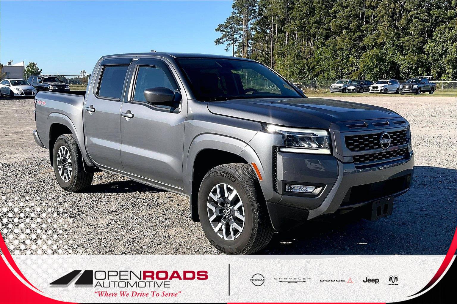 Gray (Gun Metallic) 2025 Nissan Frontier Pickup Truck Four-Wheel Drive Automatic