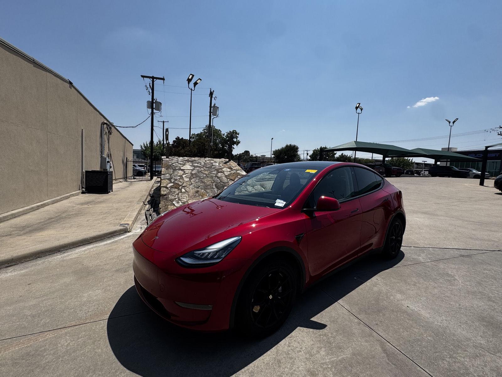 Red Multi-Coat 2020 Tesla Model Y SUV / Crossover All-Wheel Drive Automatic