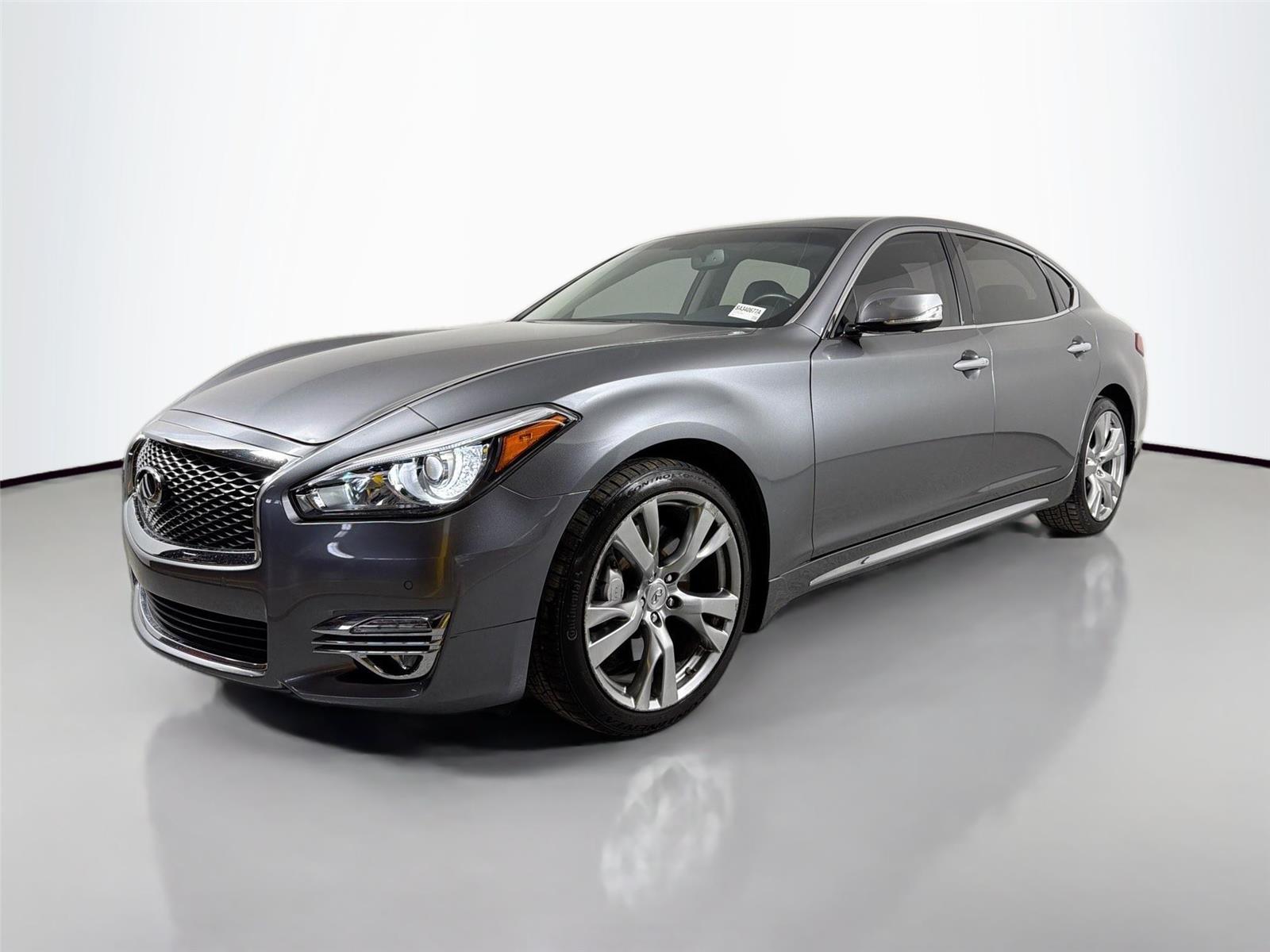 Gray 2017 INFINITI Q70L 3.7 RWD Sedan Rear-Wheel Drive Automatic