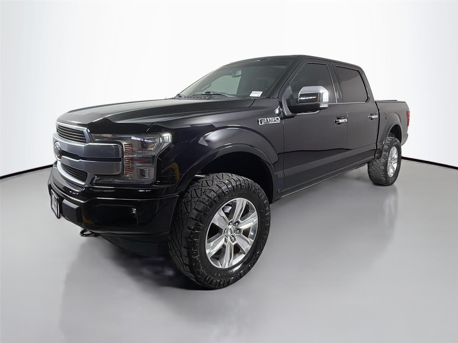 Agate Black 2019 Ford F-150 Platinum SuperCrew 4WD Pickup Truck Four-Wheel Drive Automatic