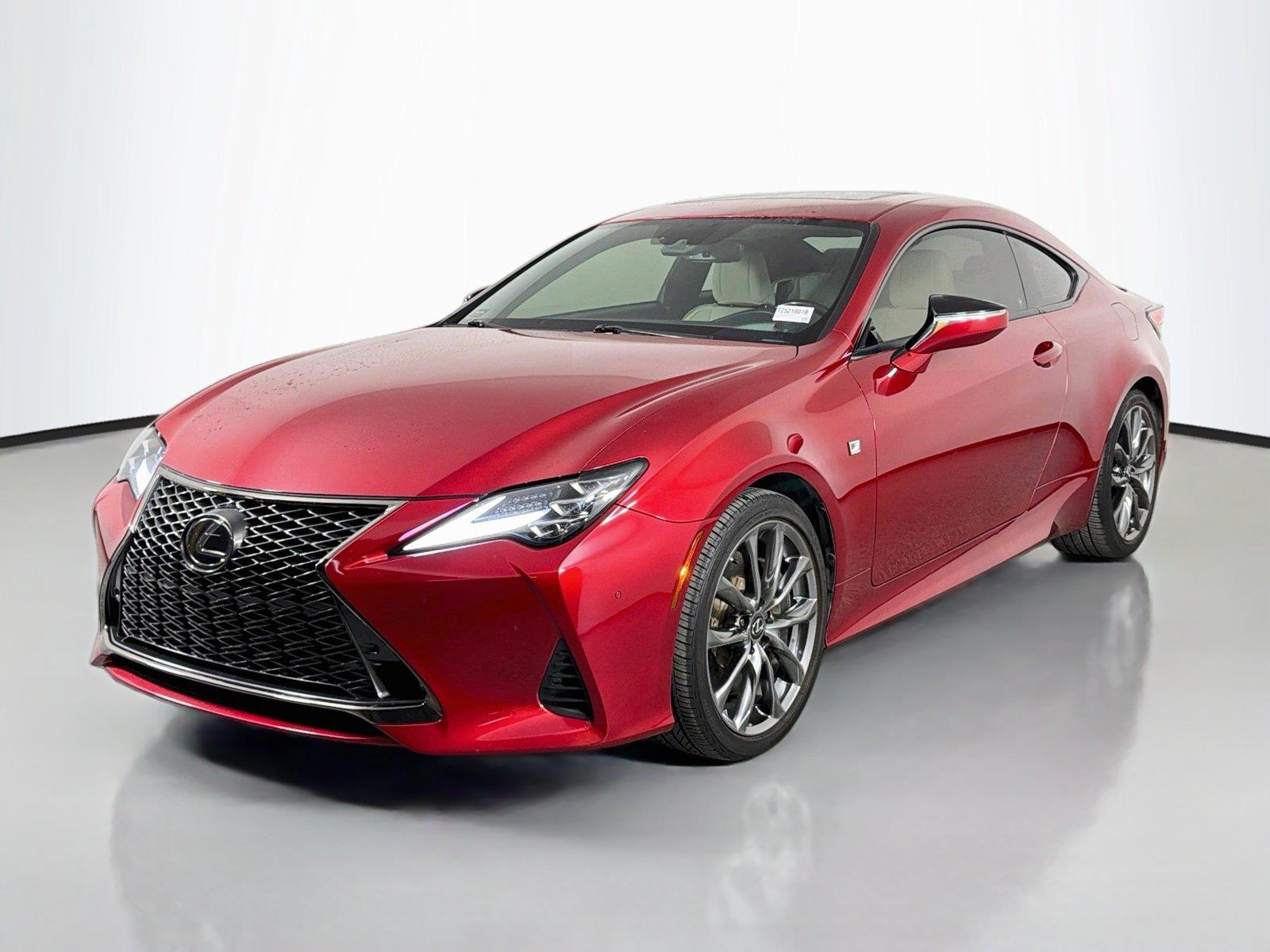 Red 2022 Lexus RC Coupe Rear-Wheel Drive 