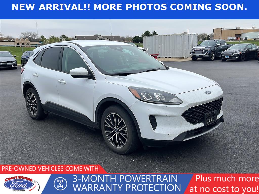 Oxford White 2020 Ford Escape Hybrid Plug-in SE FWD SUV / Crossover Front-Wheel Drive Continuously Variable Transmission