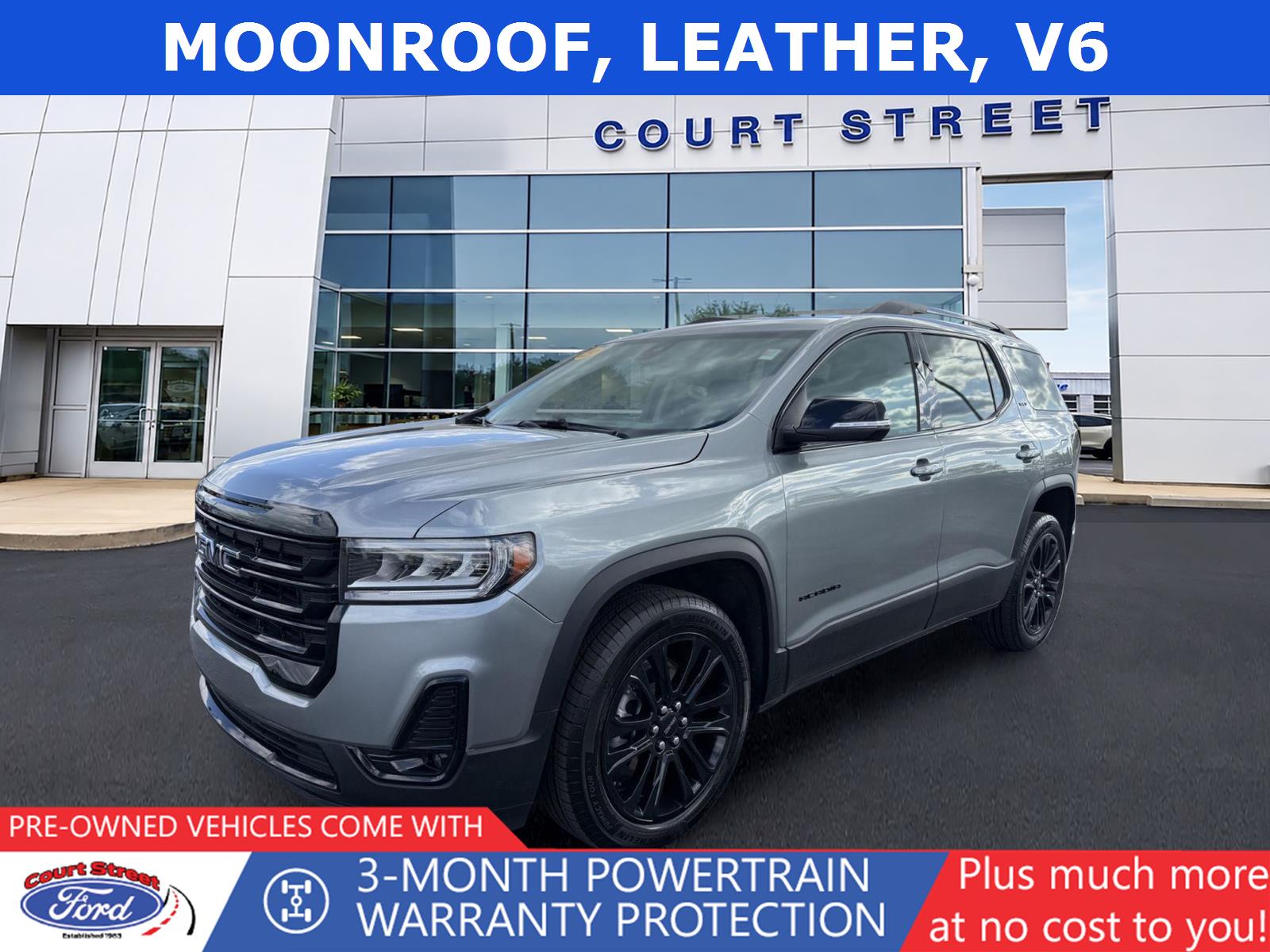 Sterling Metallic 2023 GMC Acadia SUV / Crossover Four-Wheel Drive 9-Speed Automatic