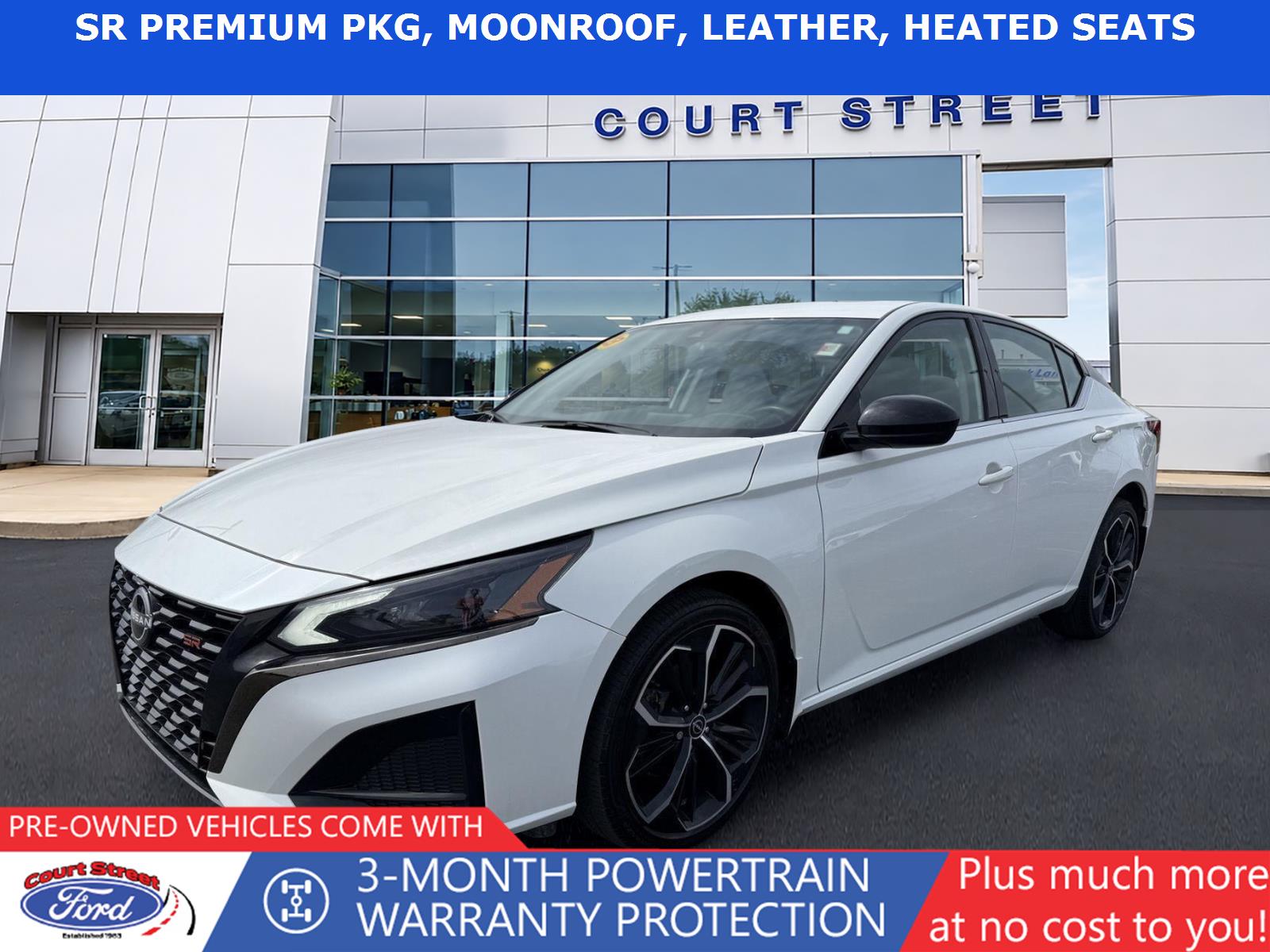 Pearl White Tricoat 2023 Nissan Altima Sedan All-Wheel Drive Continuously Variable Transmission
