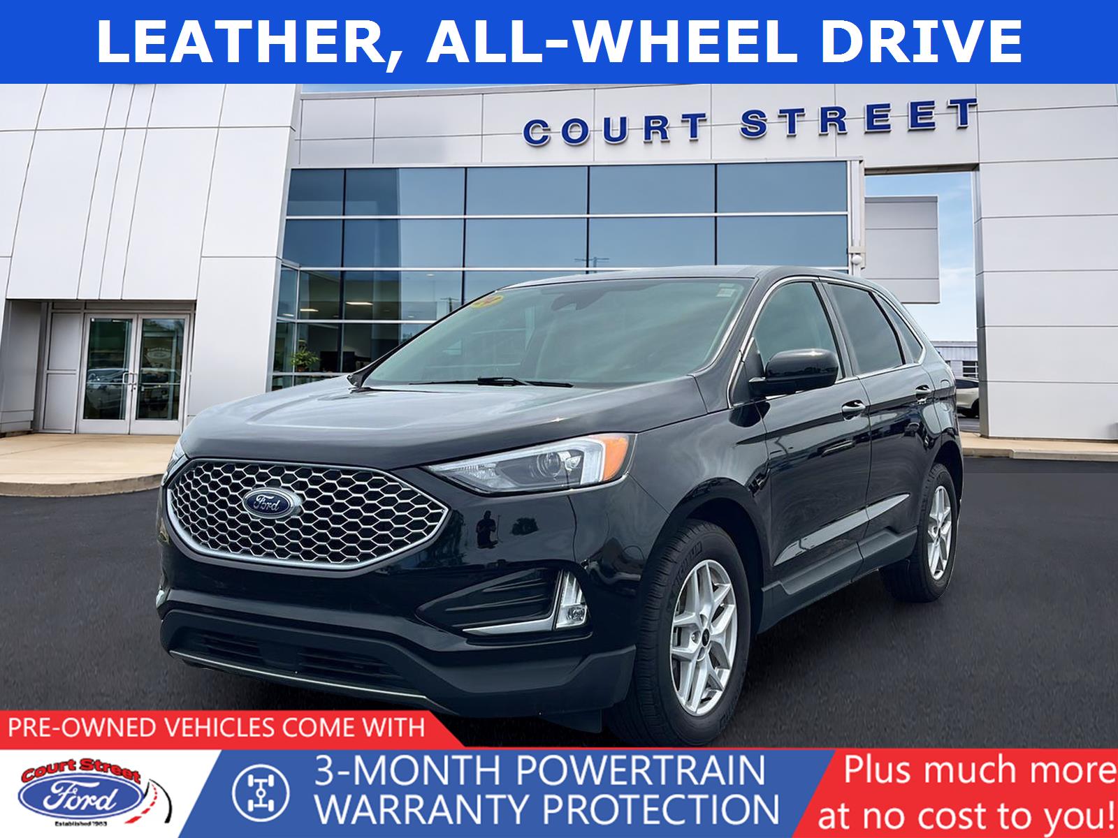 Agate Black 2024 Ford Edge SUV / Crossover All-Wheel Drive 8-Speed Automatic