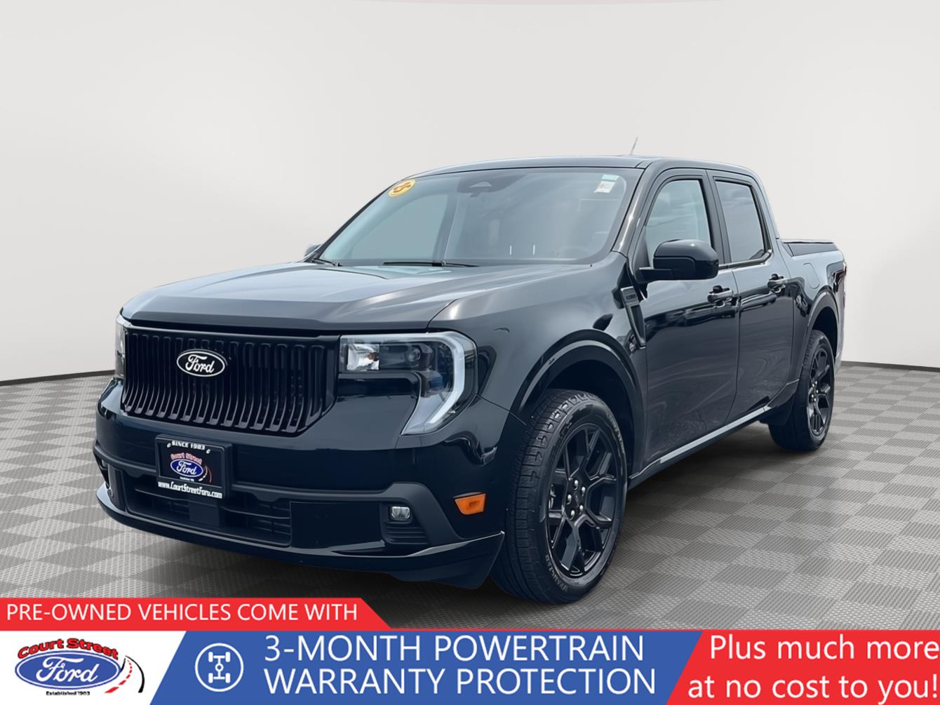 Shadow Black 2025 Ford Maverick Lobo SuperCrew AWD Pickup Truck All-Wheel Drive 