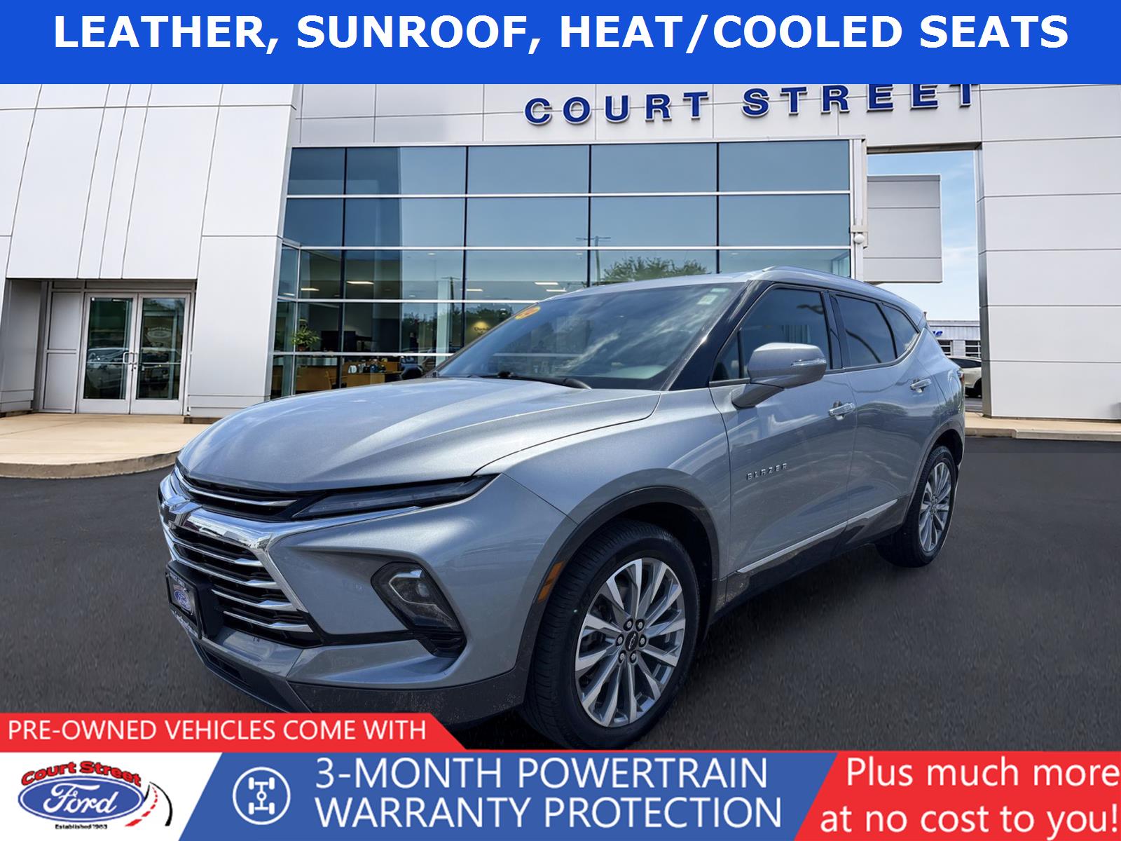 Sterling Gray Metallic 2024 Chevrolet Blazer SUV / Crossover All-Wheel Drive 9-Speed Automatic