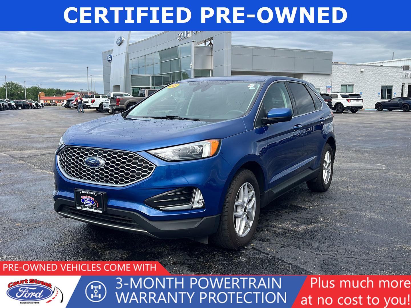 Atlas Blue 2023 Ford Edge SUV / Crossover All-Wheel Drive 8-Speed Automatic