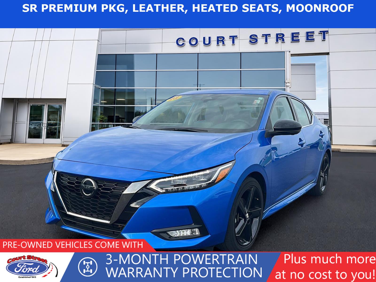 Electric Blue Metallic 2023 Nissan Sentra Sedan Front-Wheel Drive Continuously Variable Transmission