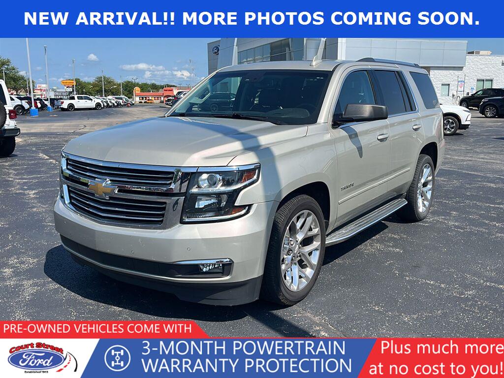 Champagne Silver Metallic 2017 Chevrolet Tahoe SUV / Crossover Four-Wheel Drive 6-Speed Automatic