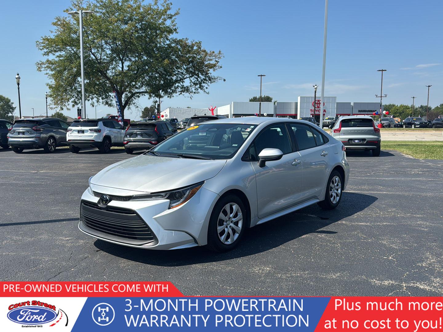 Classic Silver Metallic 2025 Toyota Corolla Sedan Front-Wheel Drive Continuously Variable Transmission