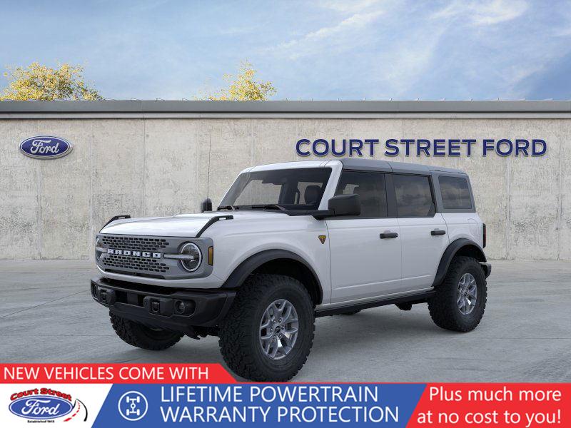 Oxford White 2025 Ford Bronco Badlands 4-Door 4WD SUV / Crossover Four-Wheel Drive 7-Speed Manual