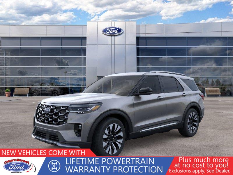 Carbonized Gray Metallic 2026 Ford Explorer SUV / Crossover All-Wheel Drive Automatic