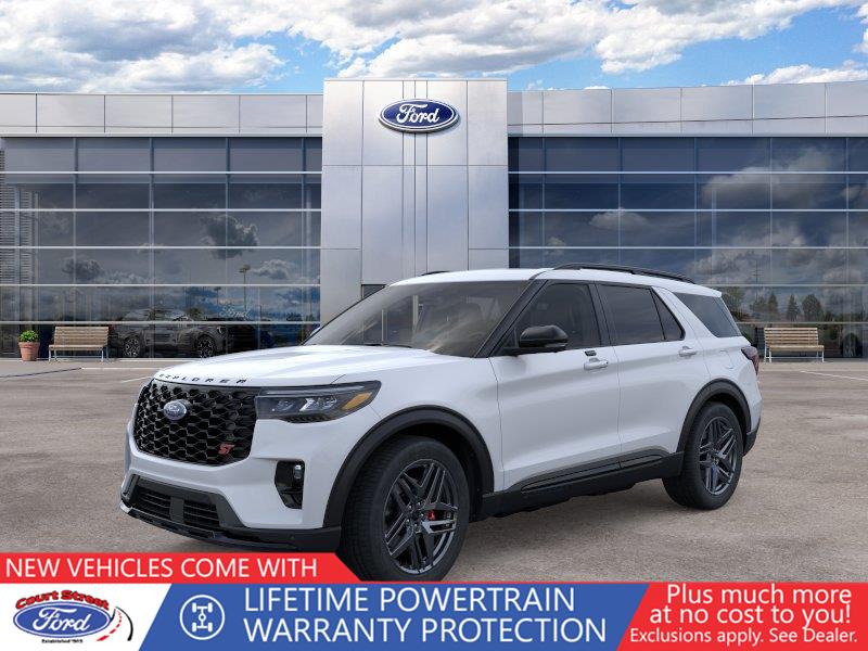 Space White 2026 Ford Explorer SUV / Crossover All-Wheel Drive Automatic