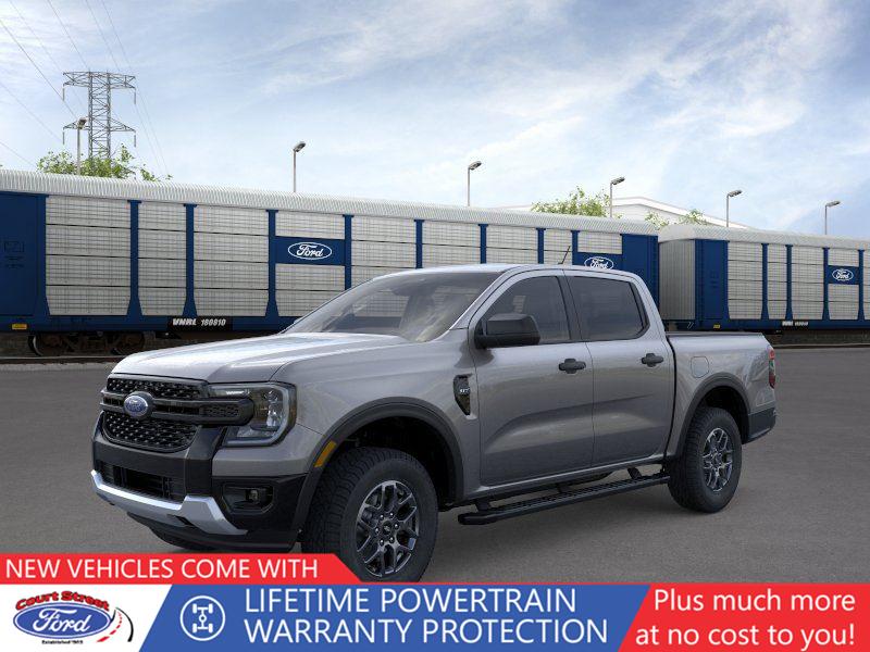 Carbonized Gray Metallic 2026 Ford Ranger XLT SuperCrew 4WD Pickup Truck Four-Wheel Drive Automatic