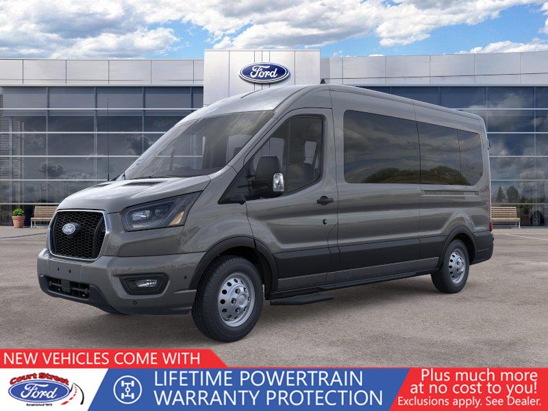 Carbonized Gray 2026 Ford Transit Passenger Van All-Wheel Drive Automatic