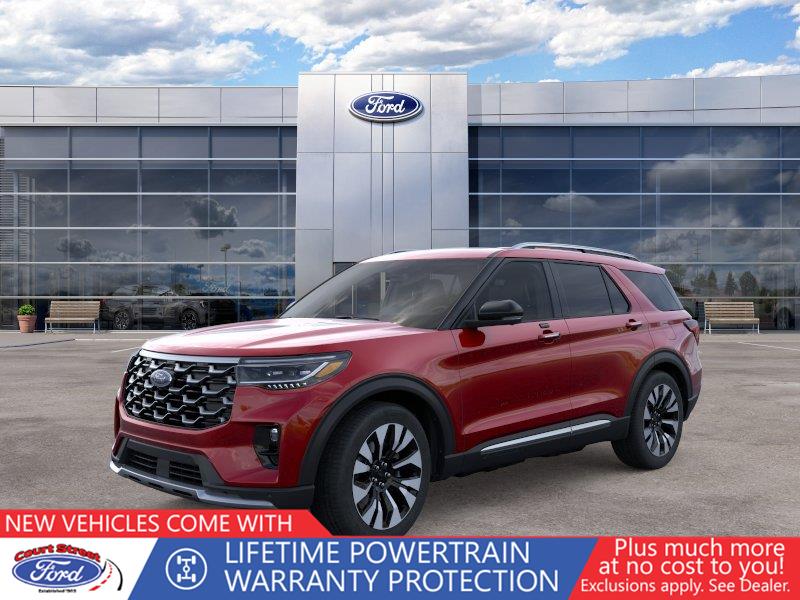 Rapid Red Metallic Tinted Clearcoat 2026 Ford Explorer SUV / Crossover All-Wheel Drive Automatic