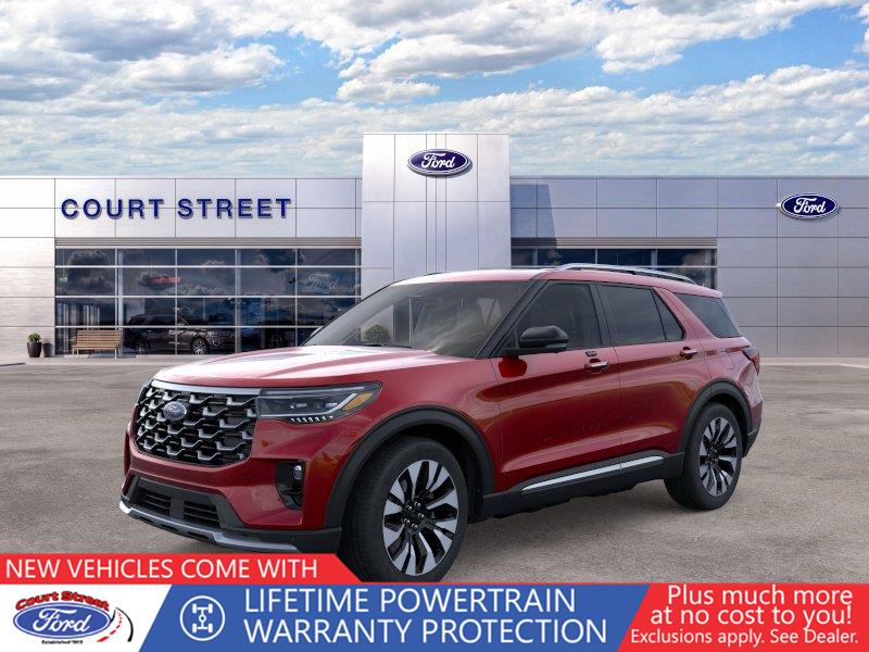 Rapid Red Metallic Tinted Clearcoat 2026 Ford Explorer SUV / Crossover All-Wheel Drive Automatic