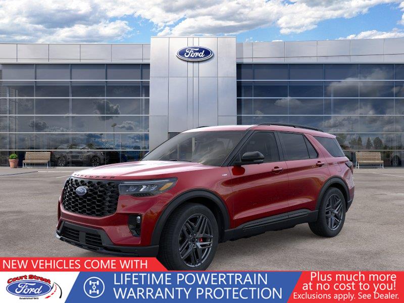 Rapid Red Metallic Tinted Clearcoat 2026 Ford Explorer SUV / Crossover All-Wheel Drive Automatic