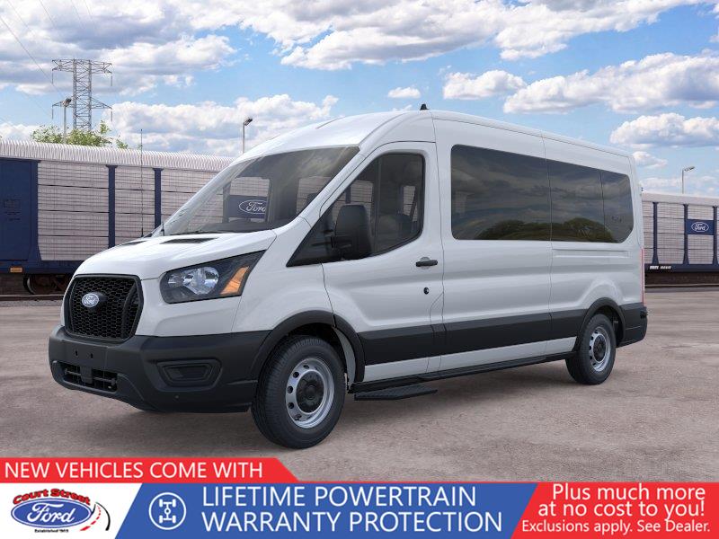 Oxford White 2026 Ford Transit Passenger Van Rear-Wheel Drive 