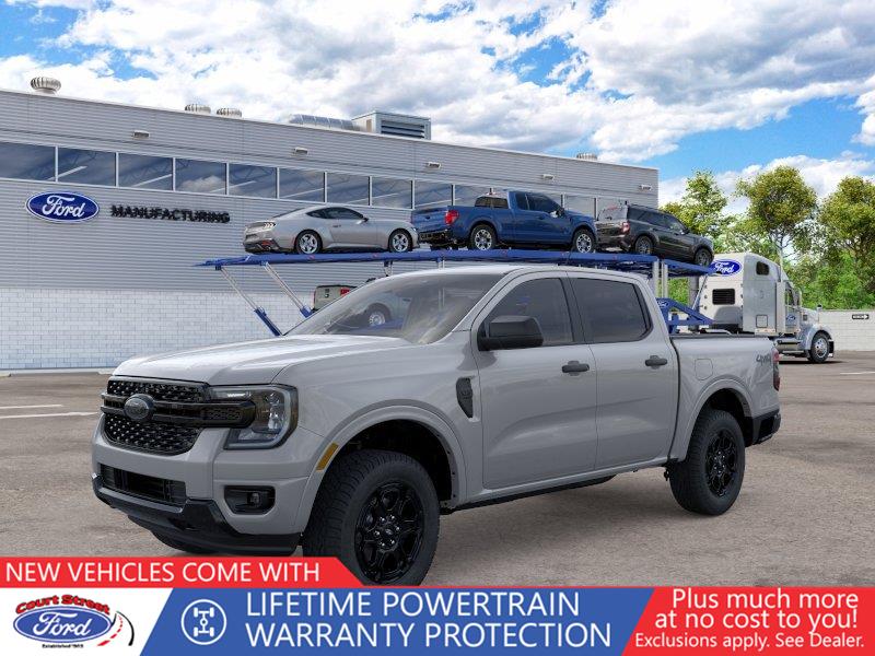 Avalanche Gray 2026 Ford Ranger Pickup Truck Four-Wheel Drive Automatic