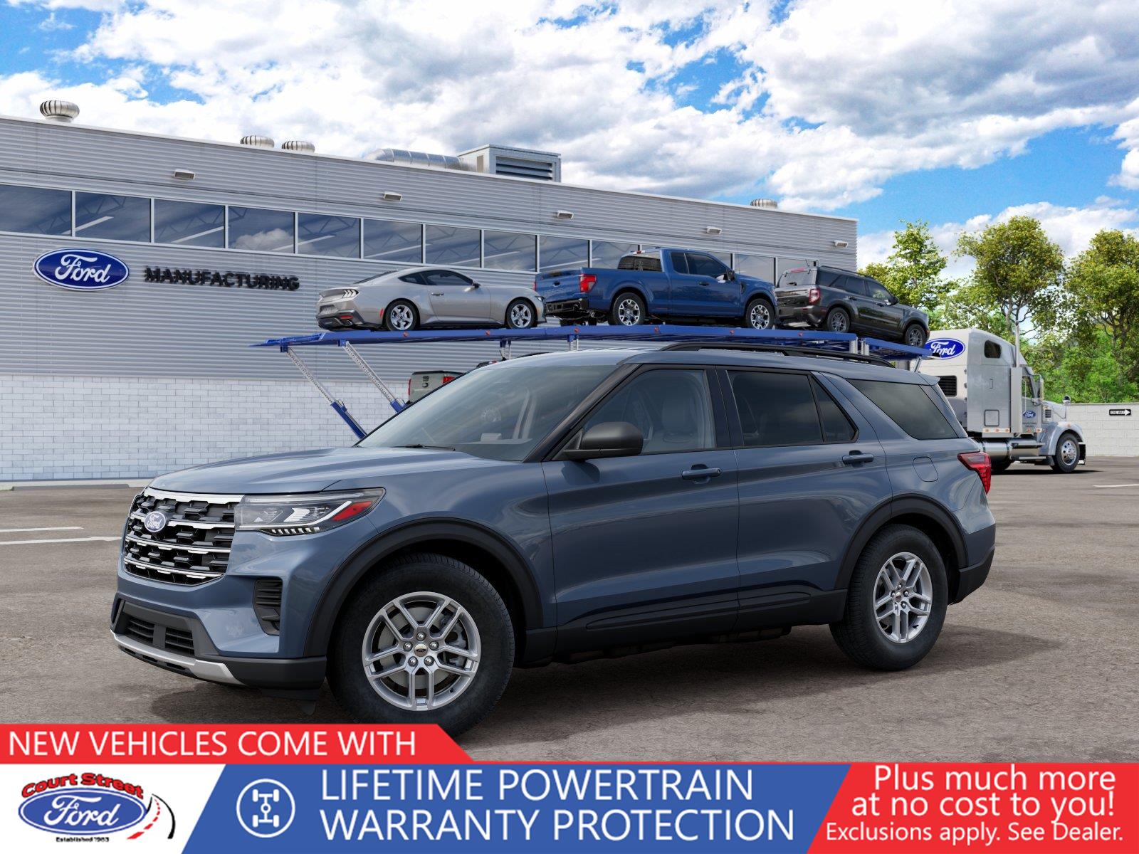 Vapor Blue 2027 Ford Explorer SUV / Crossover All-Wheel Drive Automatic