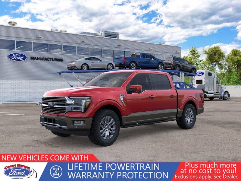 Ruby Red Metallic Tinted Clearcoat/Marsh Gray 2026 Ford F-150 Pickup Truck Four-Wheel Drive Automatic
