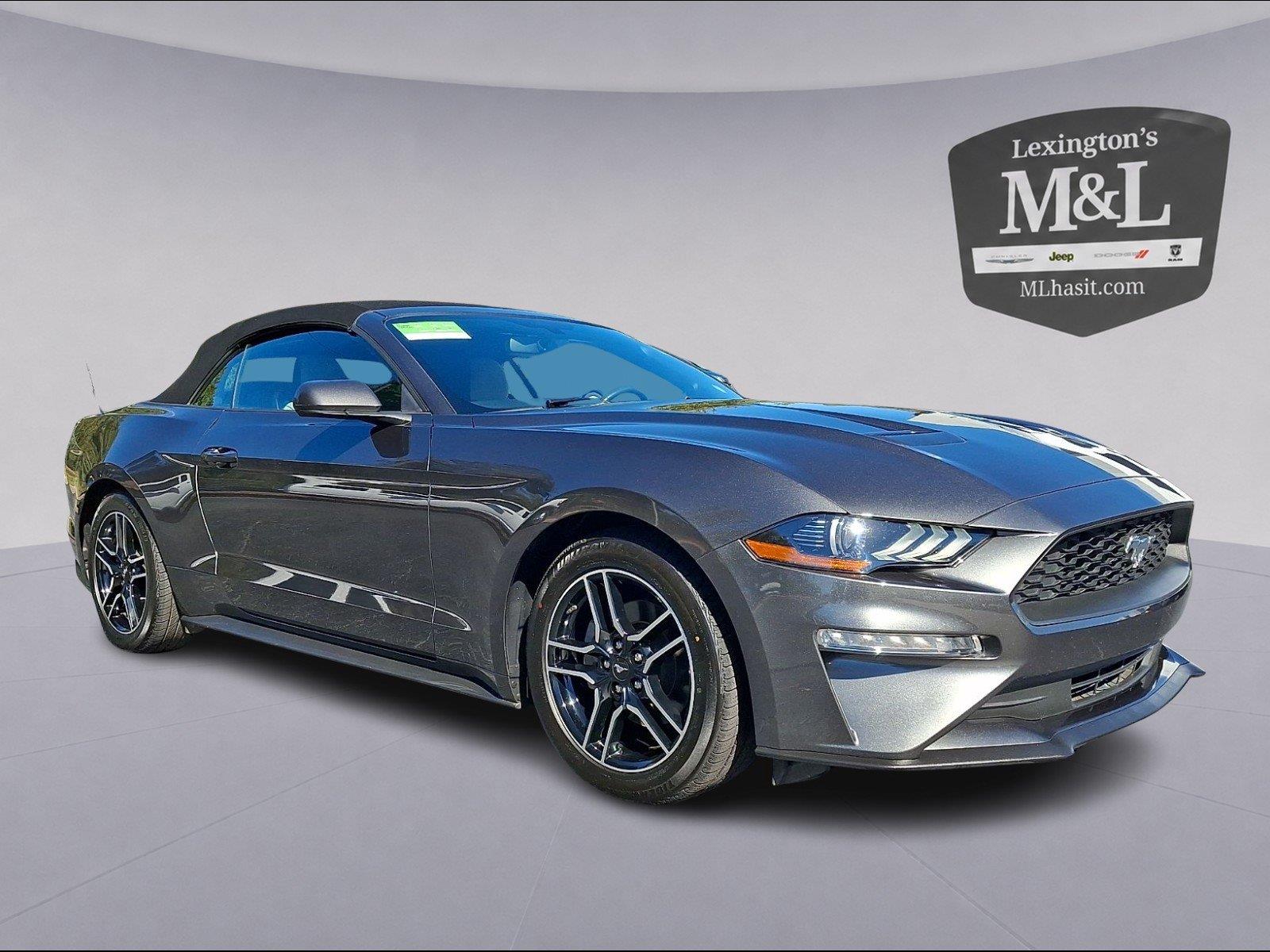 Gray (Magnetic) 2018 Ford Mustang Convertible Rear-Wheel Drive Automatic