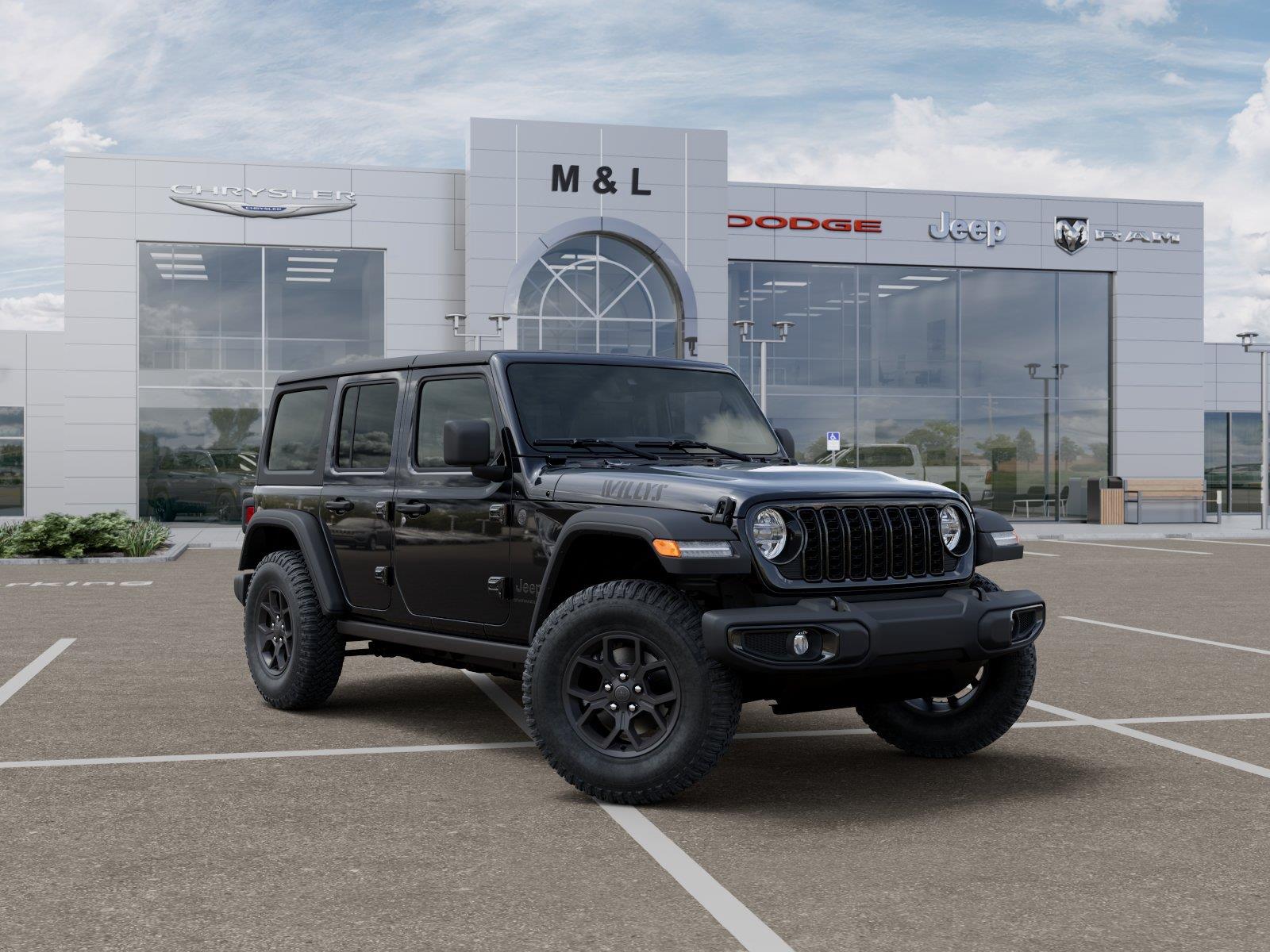 Black Clearcoat 2026 Jeep Wrangler SUV / Crossover Four-Wheel Drive 8-Speed Automatic