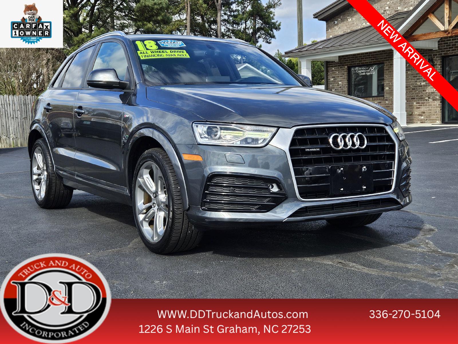 Daytona Gray Pearl Effect 2018 Audi Q3 2.0T quattro Premium SUV / Crossover All-Wheel Drive Automatic