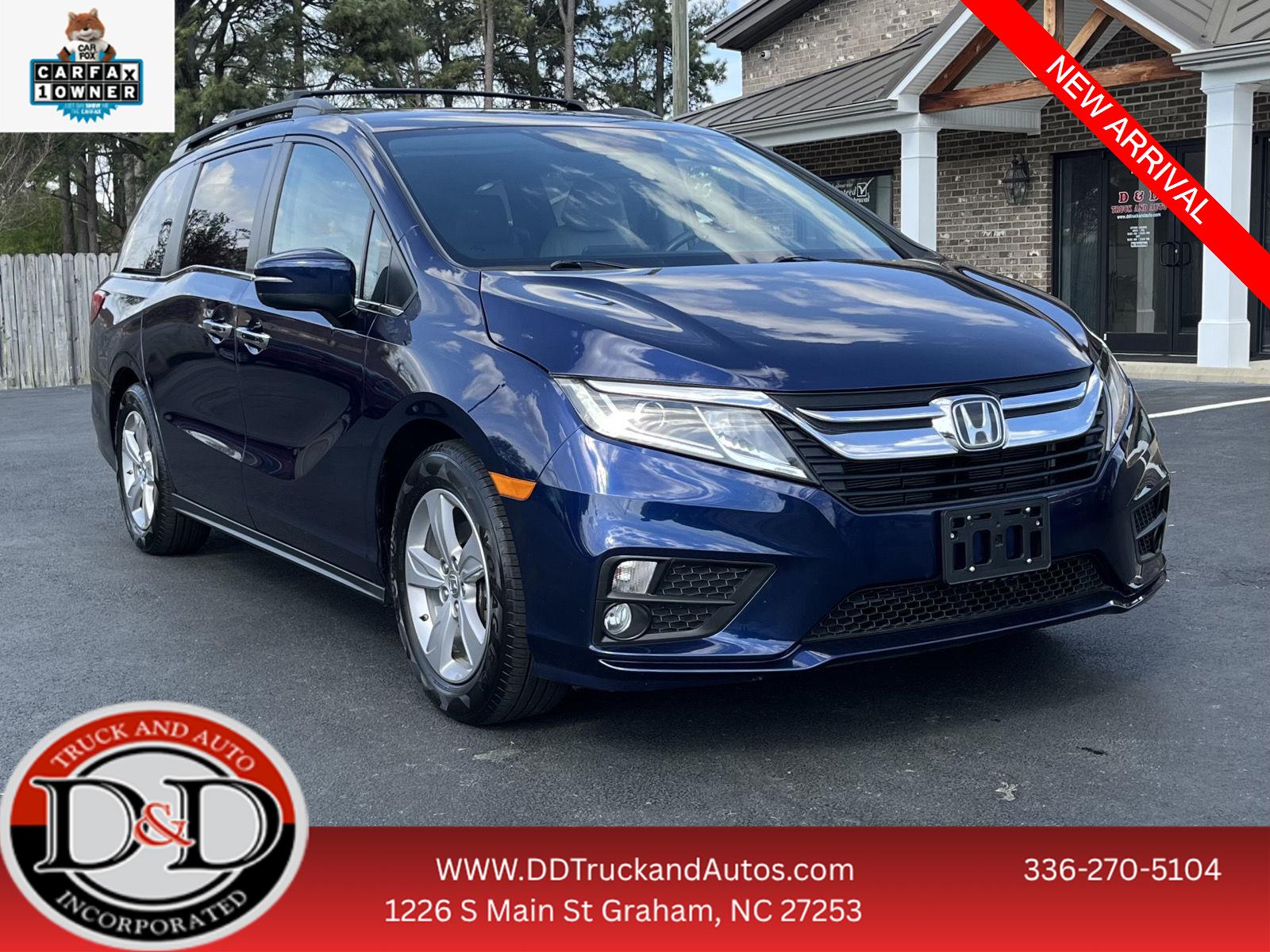 Black (Obsidian Blue Pearl) 2019 Honda Odyssey EX FWD Minivan Front-Wheel Drive Automatic