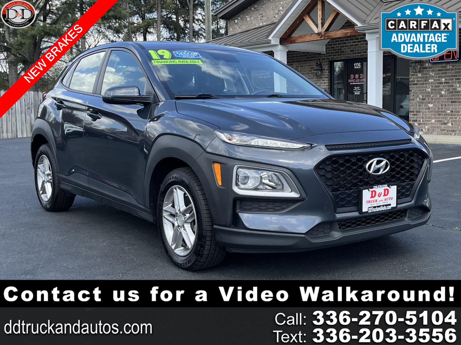 Thunder Gray 2019 Hyundai Kona SE AWD SUV / Crossover All-Wheel Drive Automatic