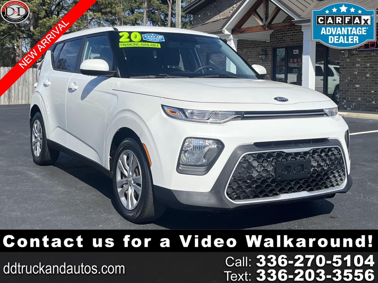 Snow White Pearl 2020 Kia Soul LX FWD SUV / Crossover Front-Wheel Drive Continuously Variable Transmission