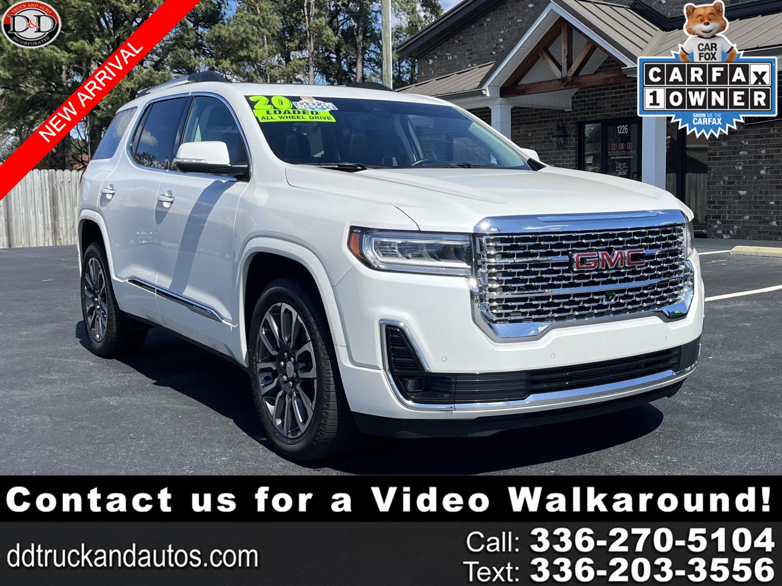 2020 GMC Acadia Denali AWD