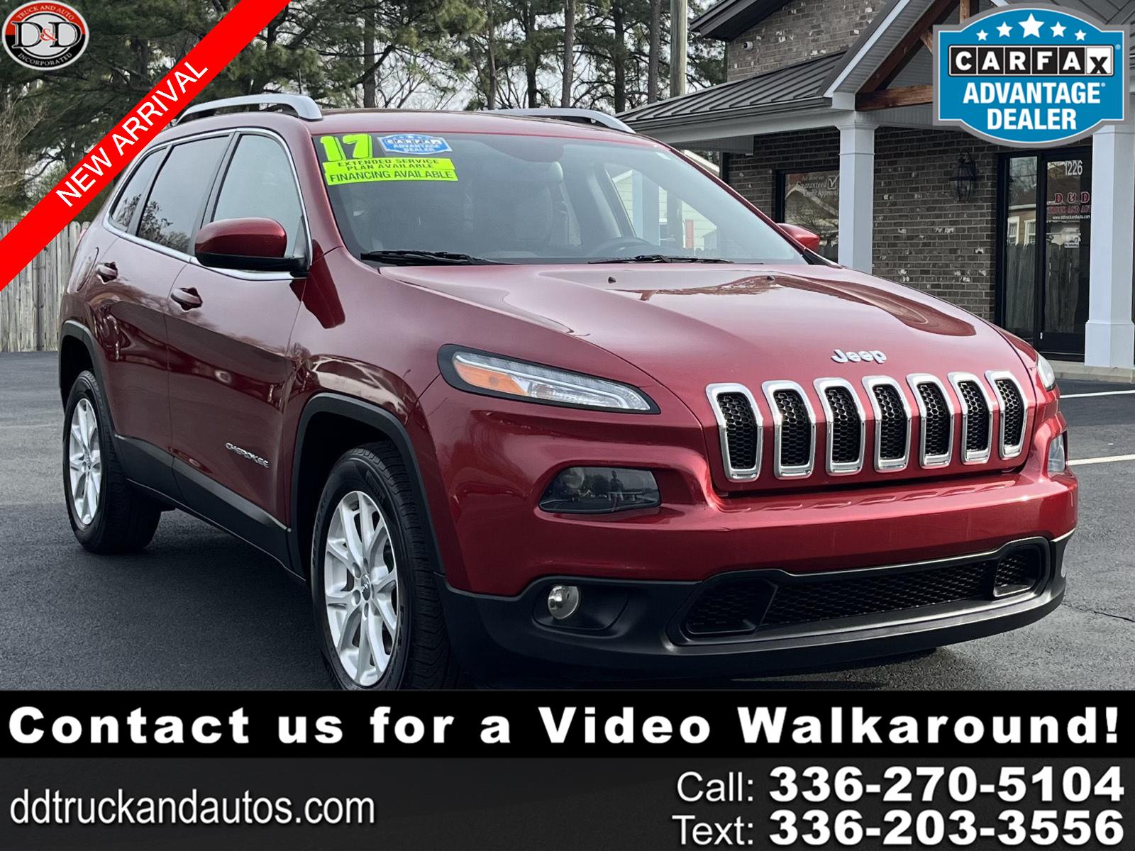 Deep Cherry Red Crystal Pearlcoat 2017 Jeep Cherokee Latitude FWD SUV / Crossover Front-Wheel Drive 9-Speed Automatic