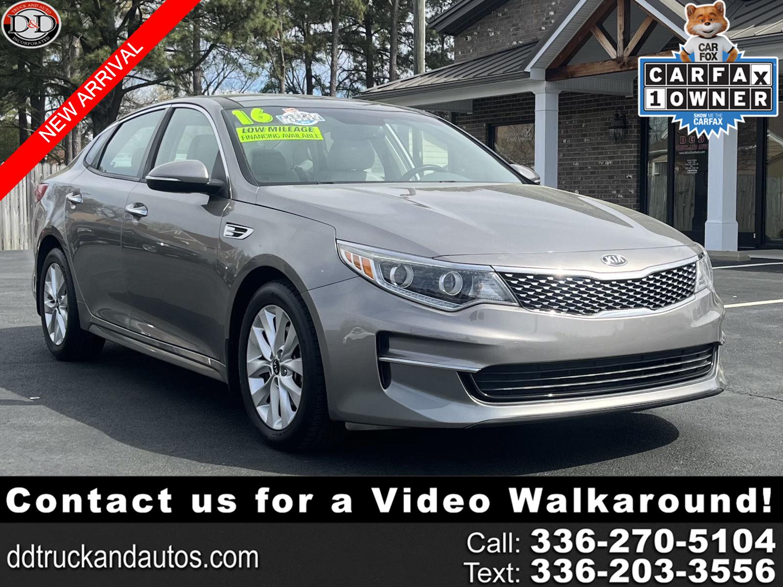 Titanium Gray 2016 Kia Optima EX Sedan Front-Wheel Drive Automatic