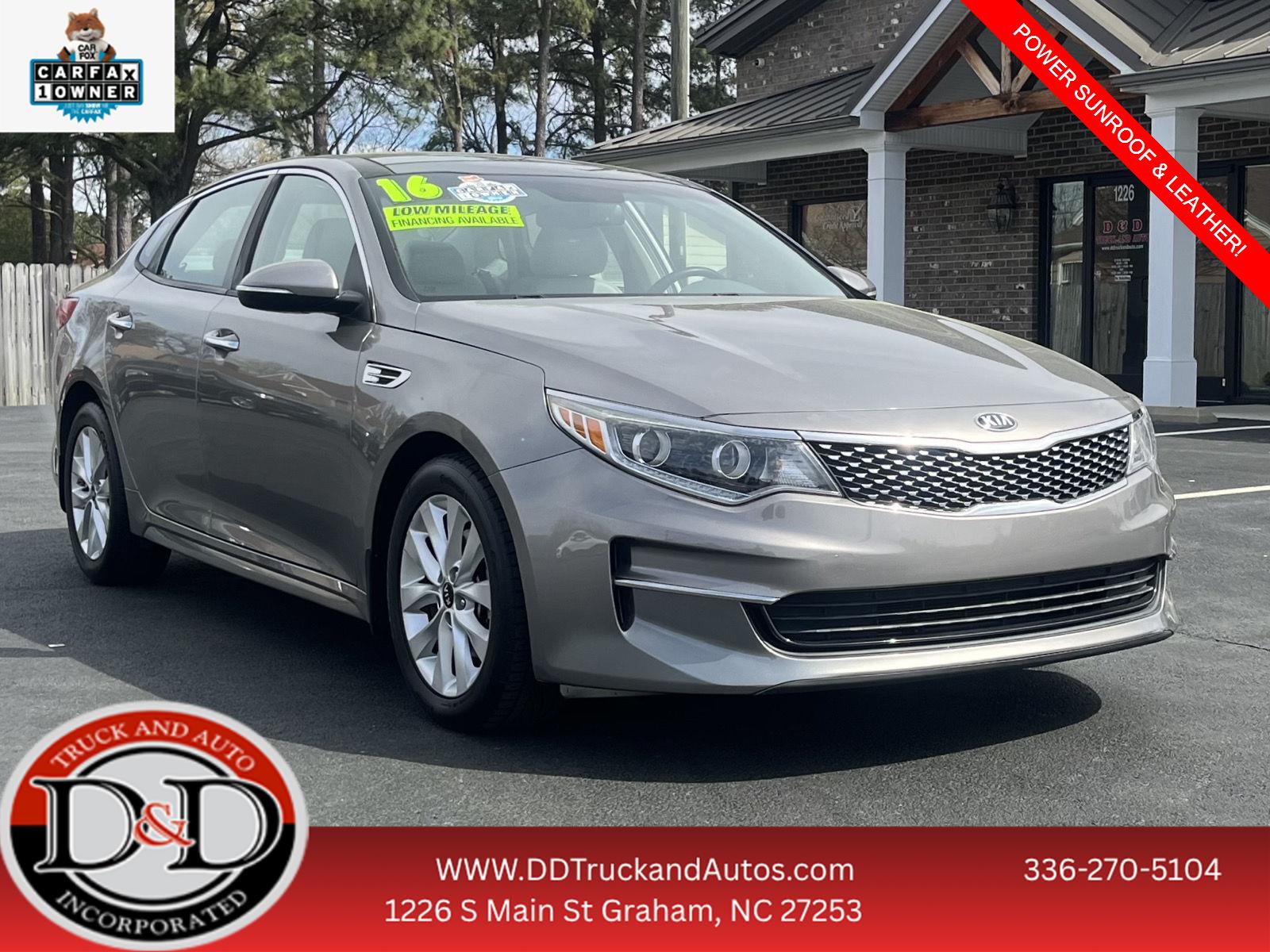 Titanium Gray 2016 Kia Optima EX Sedan Front-Wheel Drive Automatic