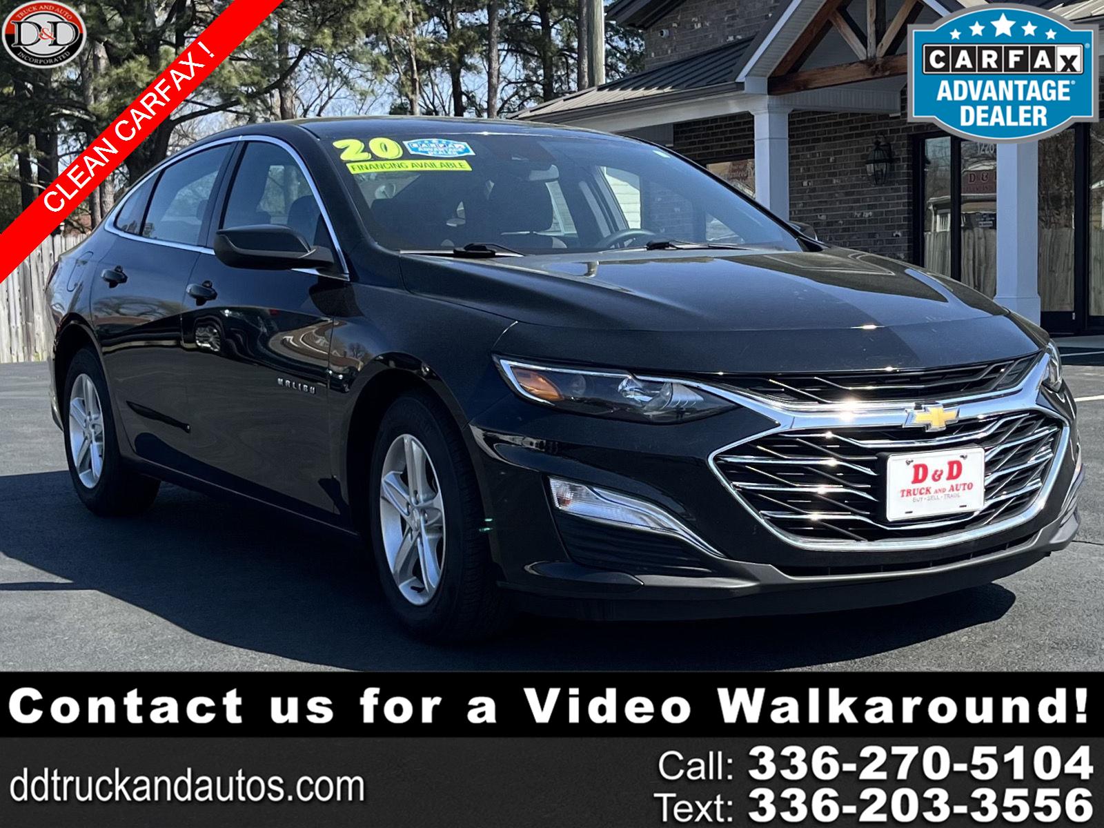 Mosaic Black Metallic 2020 Chevrolet Malibu LS Fleet FWD Sedan Front-Wheel Drive Continuously Variable Transmission