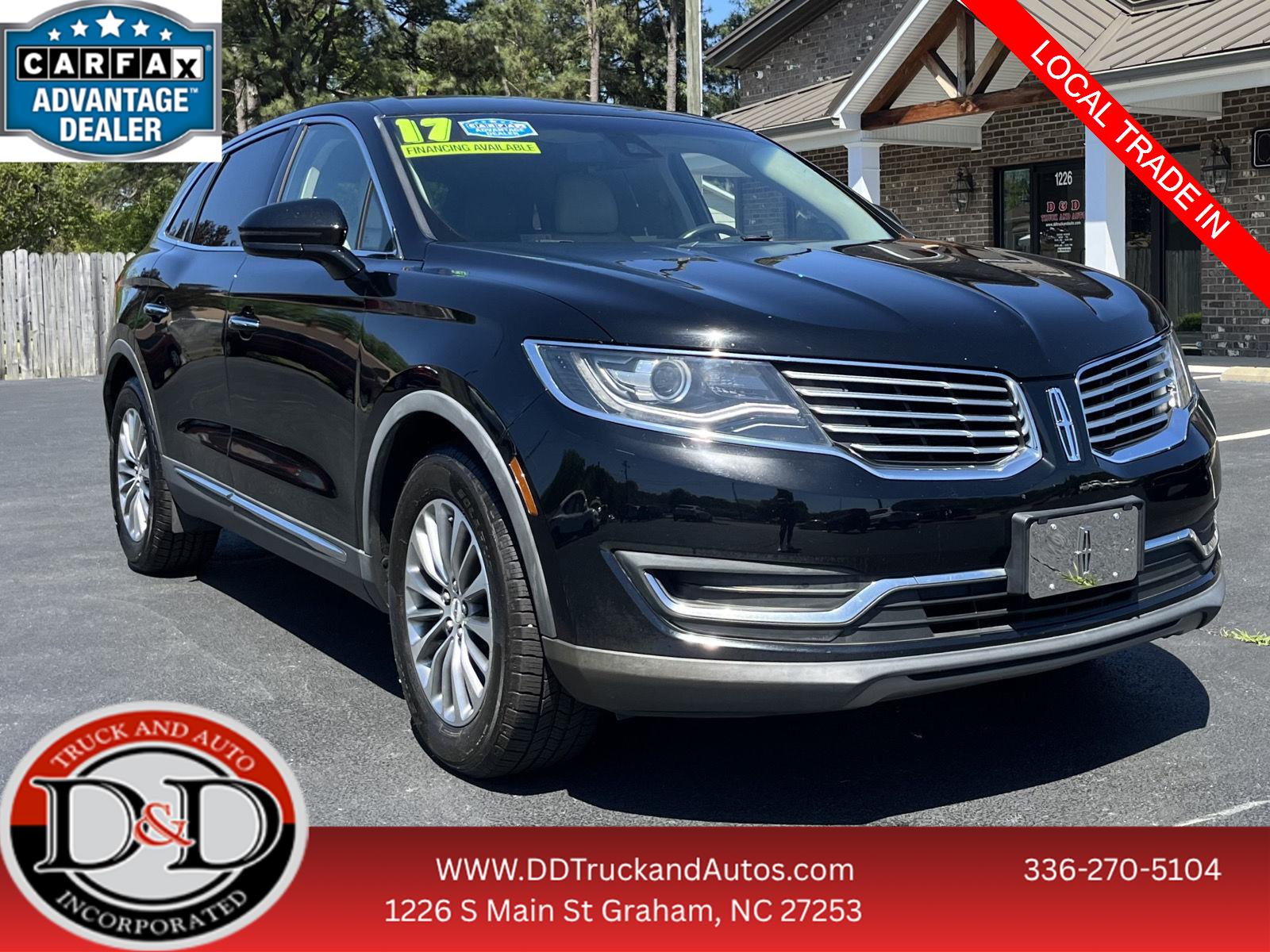 Black Velvet 2017 Lincoln MKX Select FWD SUV / Crossover Front-Wheel Drive 6-Speed Automatic