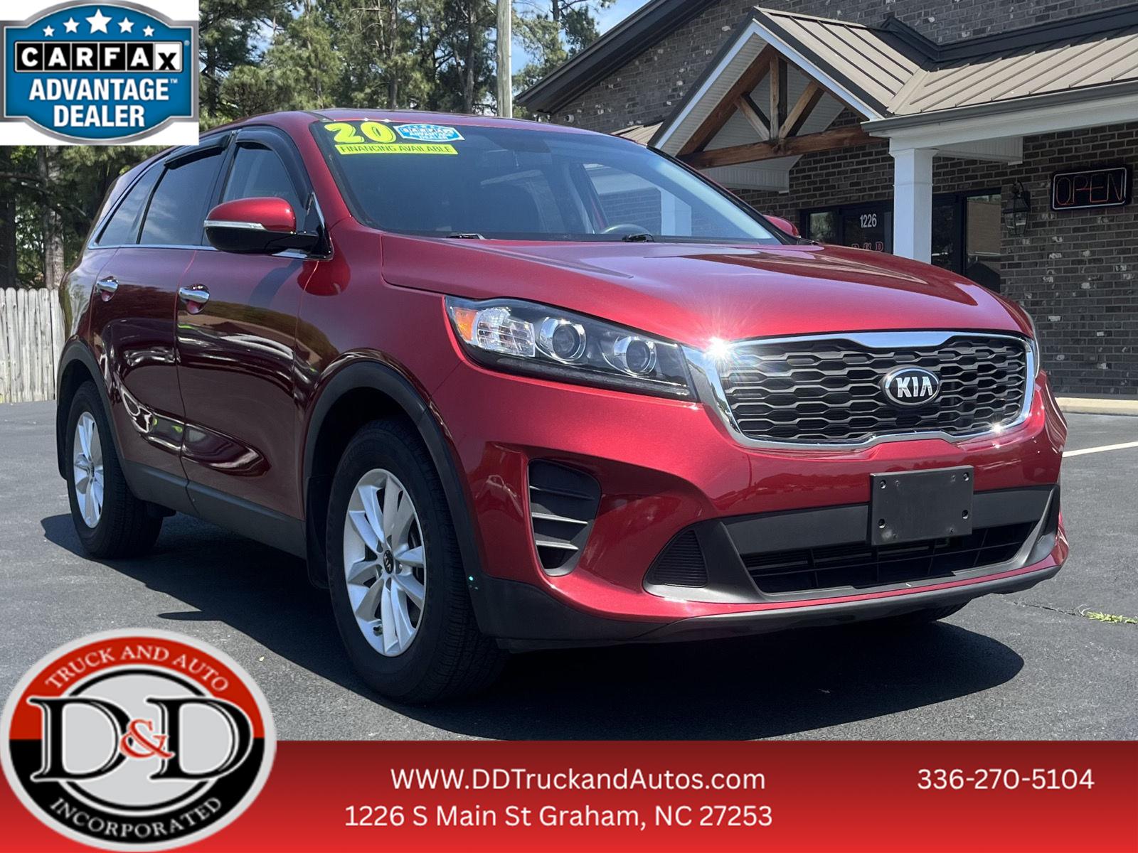 Passion Red 2020 Kia Sorento LX FWD SUV / Crossover Front-Wheel Drive Automatic