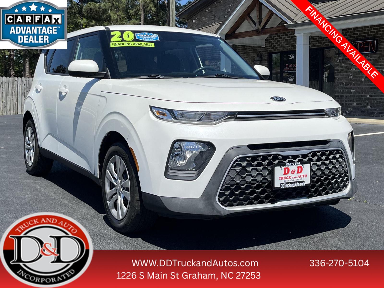 Snow White Pearl 2020 Kia Soul LX FWD SUV / Crossover Front-Wheel Drive Continuously Variable Transmission