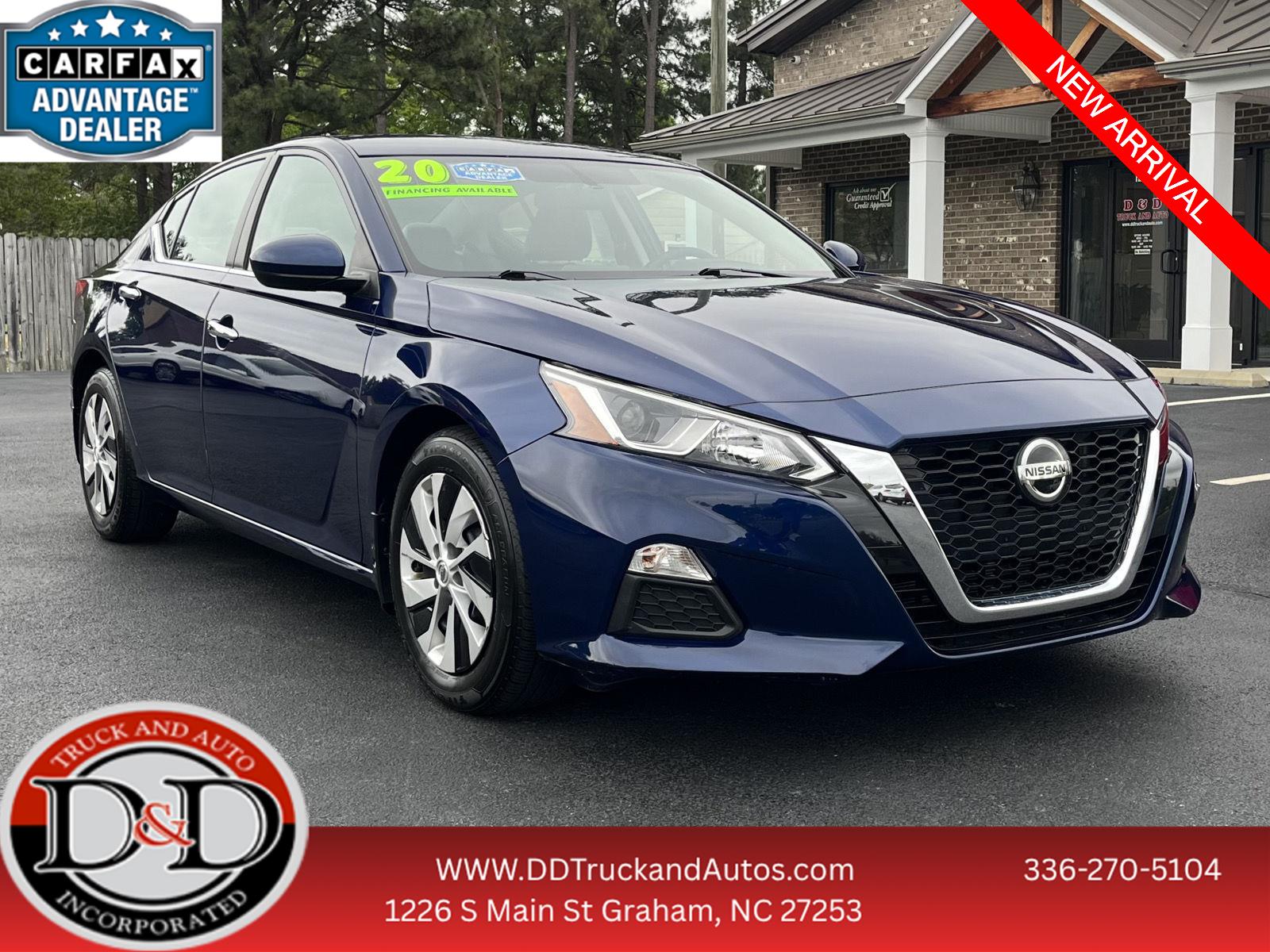 Deep Blue Pearl 2020 Nissan Altima 2.5 S FWD Sedan Front-Wheel Drive Continuously Variable Transmission