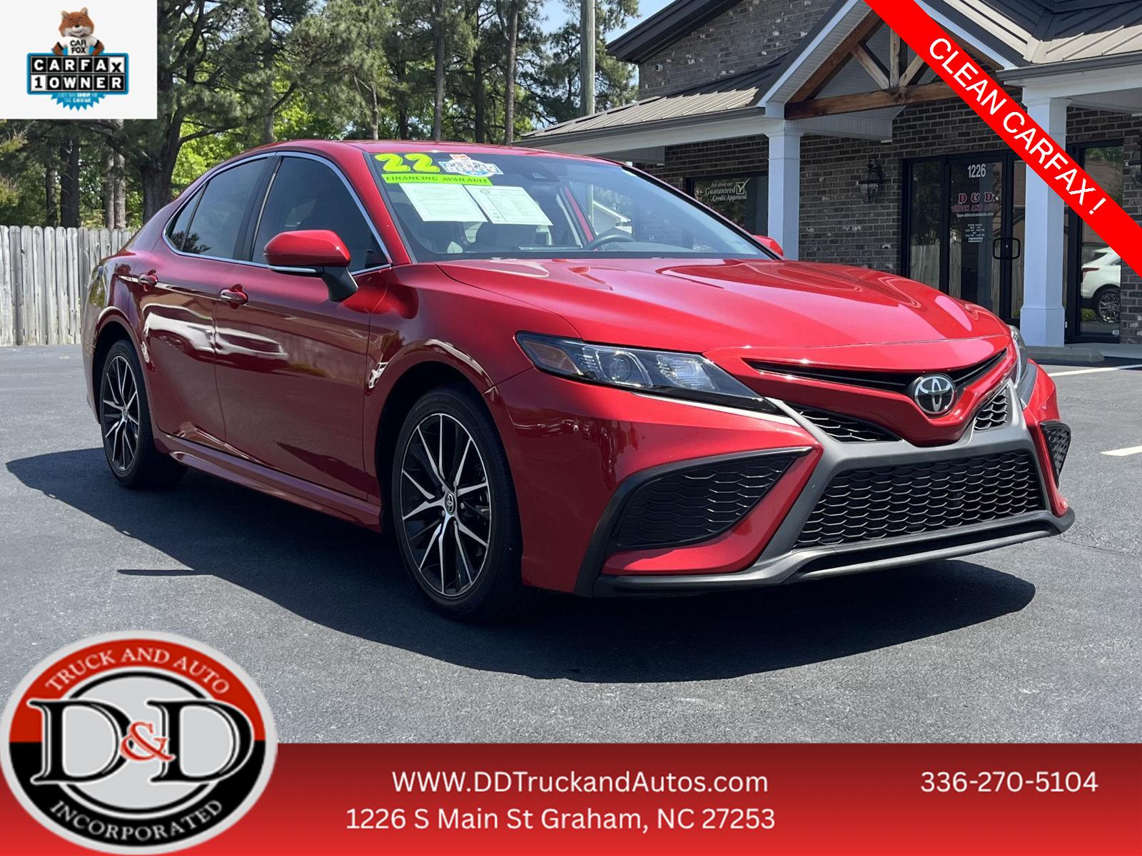 Supersonic Red 2022 Toyota Camry Sedan Front-Wheel Drive Automatic