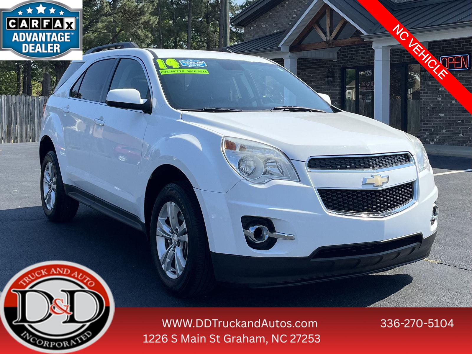 Summit White 2014 Chevrolet Equinox SUV / Crossover Front-Wheel Drive 6-Speed Automatic Overdrive