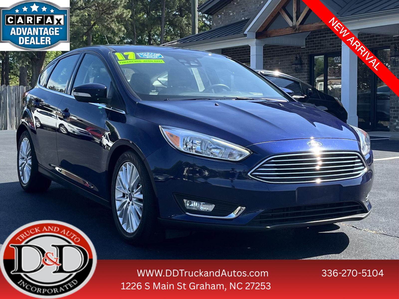 Blue Candy Metallic Tinted Clearcoat 2017 Ford Focus Titanium Hatchback Hatchback Front-Wheel Drive 6-Speed Automatic