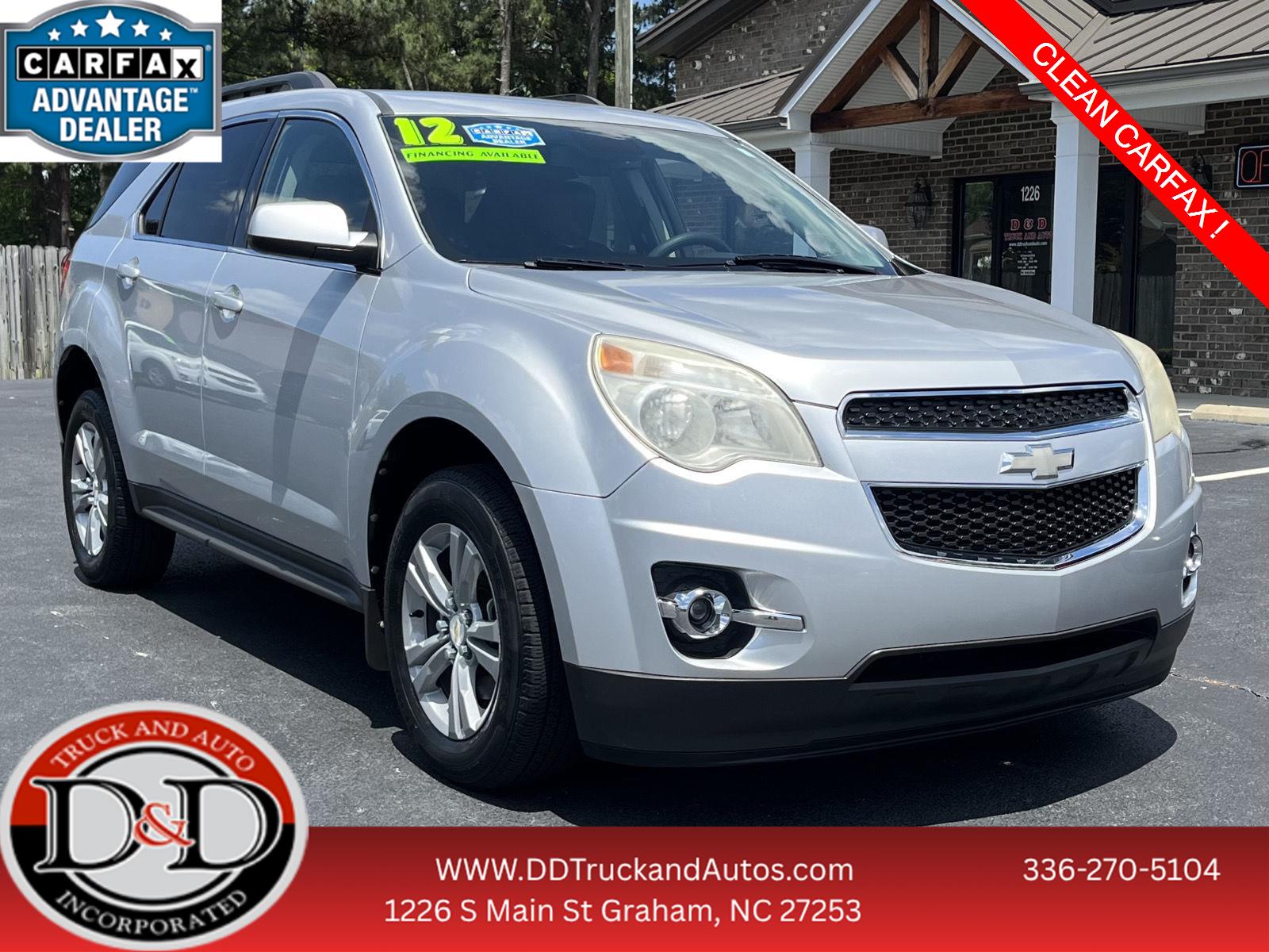 Silver Ice Metallic 2012 Chevrolet Equinox SUV / Crossover Front-Wheel Drive 6-Speed Automatic Overdrive