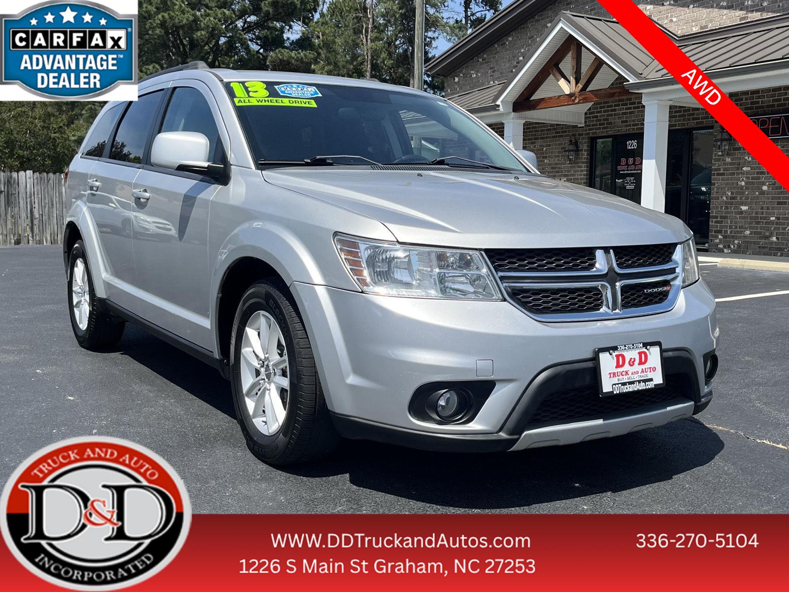 Bright Silver Metallic 2013 Dodge Journey SUV / Crossover All-Wheel Drive 6-Speed Automatic